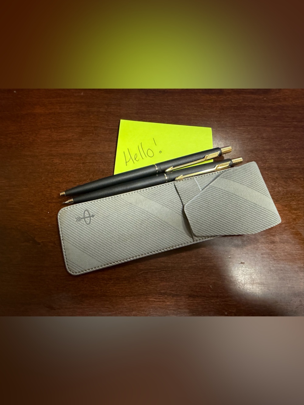 Vintage Parker pen and pencil combo works! Ballpoint paint en